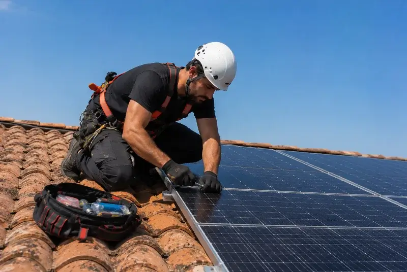Maintenance et monitoring de panneaux solaires à la Boissière-en-Gâtine