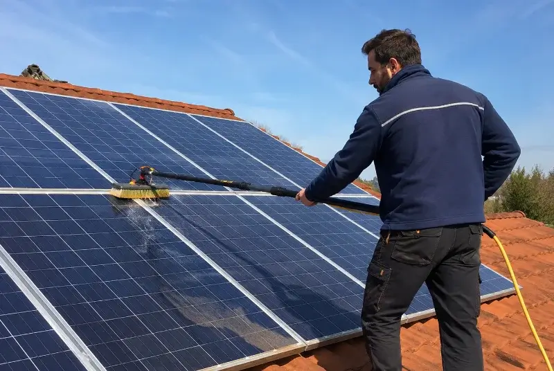 Nettoyage et entretien de panneaux solaires à la Boissière-en-Gâtine